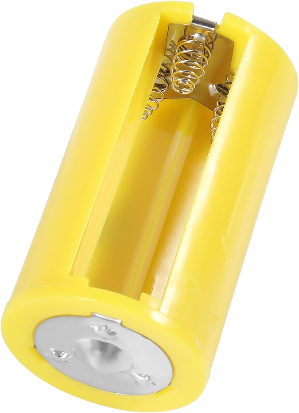 10Pcs 3 AA to 1 D Battery Convertor Adapter Holder 1.5V Output Battery Holder Case Box Convert Switcher (Yellow)