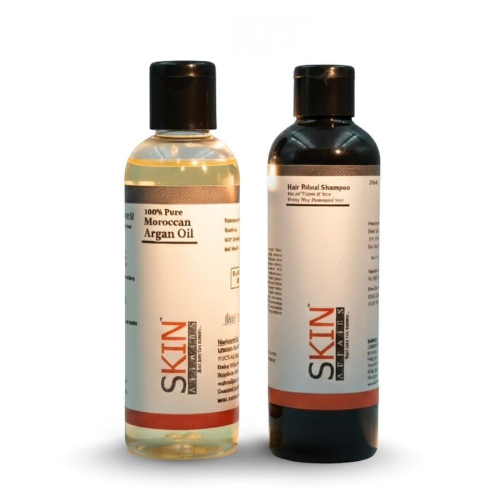 Skin Affairs Shiny Hair Kit | Argan Moroccan Oil with Hair Ritual Shampoo | Smoothens, Nourishes and Adds Shine | Frizz-Free Healthy Hair Care Duo-image-40