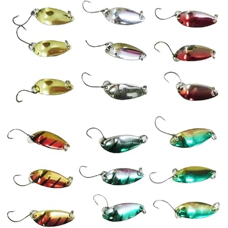 Amazon ルアー メタル スプーン スプーンルアー 約3g 釣れる定番カラー6種 18個セット 6色 3 Powiitem ルアー