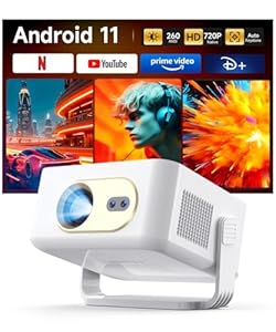 Magcubic Smart Beamer Projektor, Mini Projector Kurzdistanz Für Outdoor Heimkino, Autofokus/Trkorrektur, 2.4/5G Dual WiFi Und Bluetooth Full Hd 2K UnterstüTzt HY300GT