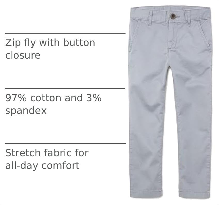 Image of The Children's Place Boys Stretch Skinny Chino Pants