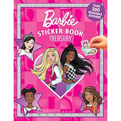 Barbie Sticker Book Treasury - Activity Books for kids, 350 reusable stickers, 96 pages of fun