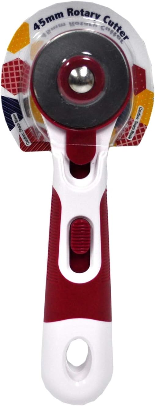 45mm Rotary Cutter with Ergonomic Handle Large Rotary Cutter, Red 12pk