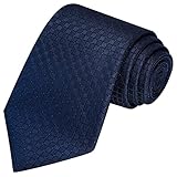 KissTies 63'' XL Navy Blue Solid Tie Extra Long Necktie Mens Neckties+ Gift Box