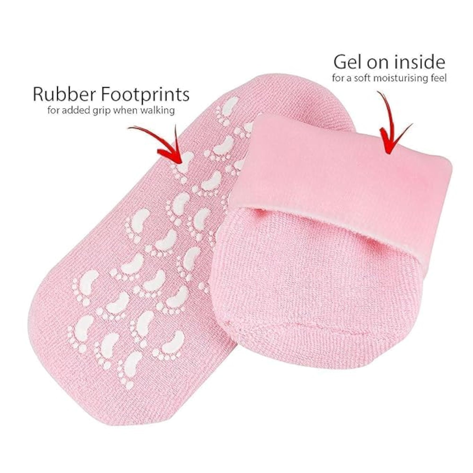 Anti Crack Silicone Heel Socks for Men & Women, Reusable