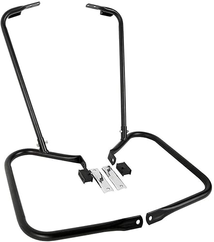 Miniatura 2 de Alforja para alforja Soporte de riel de protección Barra de soporte de montaje lateral para Harley Touring Road King FLHT FLHTCU FLHRC FLT Street