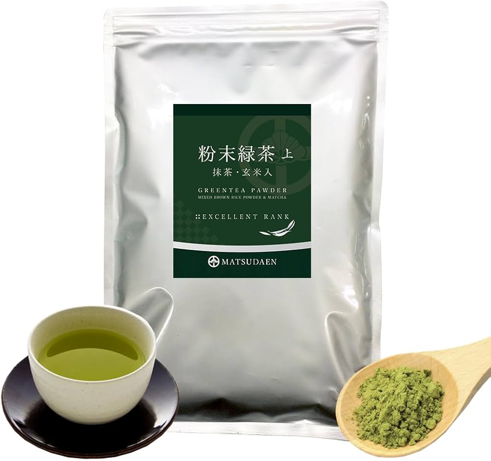 Amazon.co.jp: 松田園（MATSUDAEN）粉末緑茶（上）抹茶・ほんのり玄米