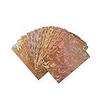 Premium Preferred Protection 100 Gold Holographic Card Sleeves Perfect Fit Shiny Trading Card Sleeves Standard Size Pokemon Sleeves | Fits Metazoo, Magic The Gathering, Pokemon, Dragon Ball Super