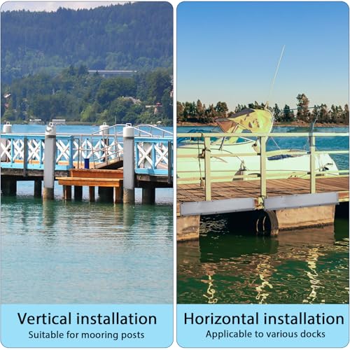 WTMORE Boat Dock Bumpers, 36" Dock Bumpers Dock Edge, Dock Fenders Bumpers, Boat Dock Bumper Guards for Dock Edge, Piling, Horizontal Deck, Vertical Poles, or Pier Fenders, Gray (2 Pack) by WTMORE - Used condition - Image 5