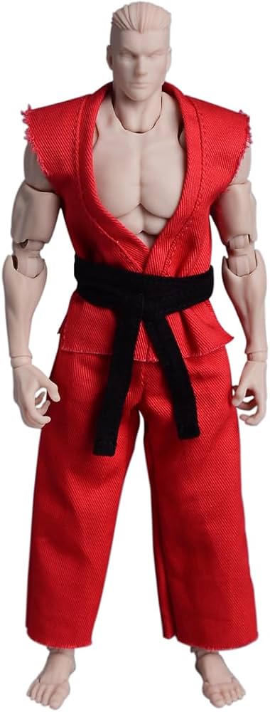 Amazon.co.jp: Meetoget 1/12スケール 男性フィギュア 人形 柔道服 6