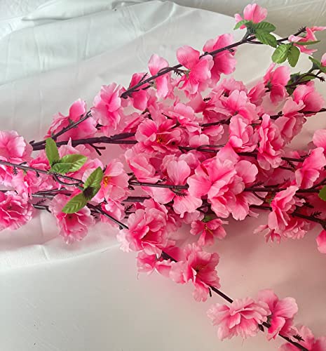 Gorgeous Artificial Cherry Blossom Trees Pink Fake Sakura Flower Indoor Outdoor Home Office (6Ft Tall/1.8M) #TOP1