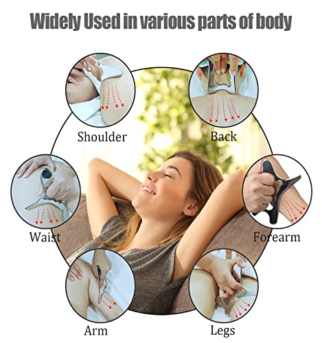 Muscle Scraper Physical Therapy Tools - Stainless Steel Guasha Scraping Massage Tool , Scar Tissue Massager, Guasha Tool For Body, Soft Tissue Mobilization , Astm Tool For Back Legs Arms Neck Shoulder #TOP4