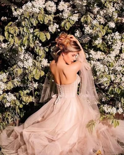 A Line Tea Length Party Dress Tulle Prom Dress for Women Sweetheart Elegant Formal Evening Gown with Bow Shoulder3