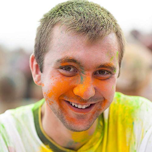 Color Blaze Holi Colored Powder - 25 Lbs Of Yellow Powdered Color - For Fun Runs, Color Toss, Rangoli, Powder War, Backyard Party & Festivals - Pack Of 1 Big Bag - 25 Pounds In Bulk - Yellow #TOP6