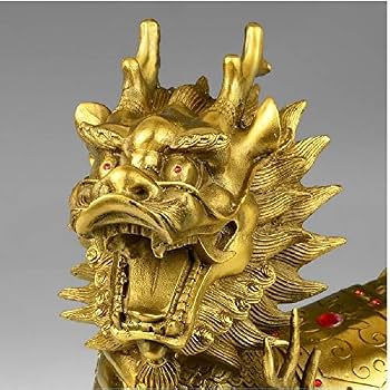 Amazon.co.jp: LuckyBuddha 風水製品 キリン像 中国龍馬 チリン/チリン