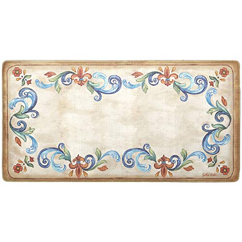 J&V TEXTILES Anti Fatigue Kitchen Mat for Floor, Embossed Themed