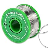 Ampliamente utilizado: Este estaño para soldar es perfecto para la soldaduras electrónicas y las conexiones de cables, se puede usar para mejoras para el hogar, reparación de cables, radios, televisores, videograbadoras, equipos de sonido, auriculares, motores, juguetes, circuitos y otros dispositivos eléctricos.