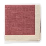 Topdrawer Japanese Handkerchief, 100% Cotton, Solid Color, Bordeaux