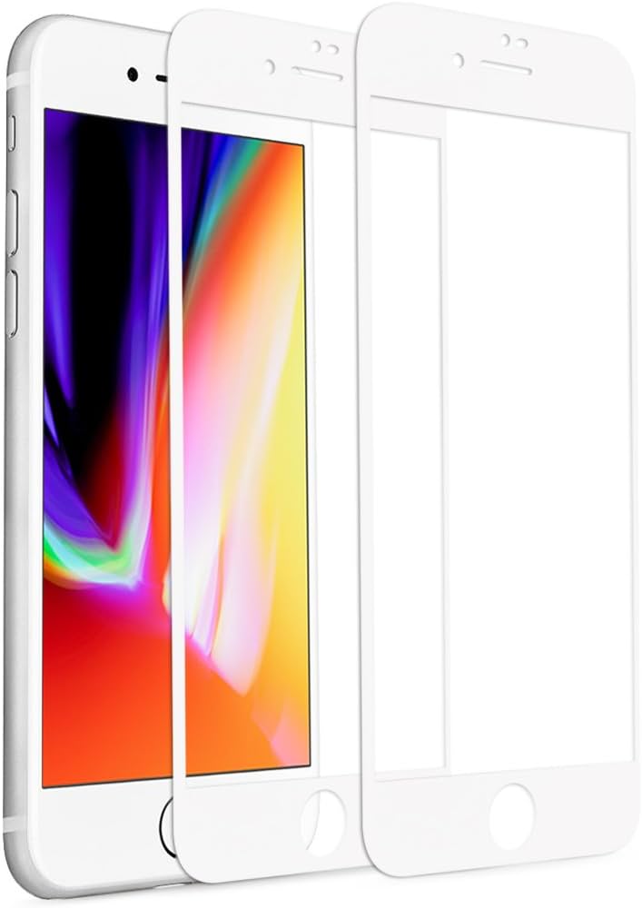 Amazon | iphone8フィルム iphone7フィルム ガラス素材 炭素繊維 全面