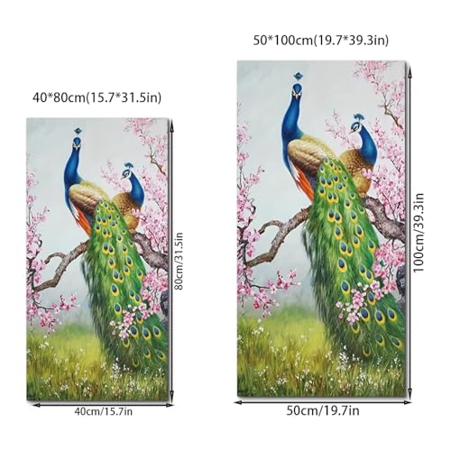 Toile paon impression HD grand format avec cadre premium - 6
