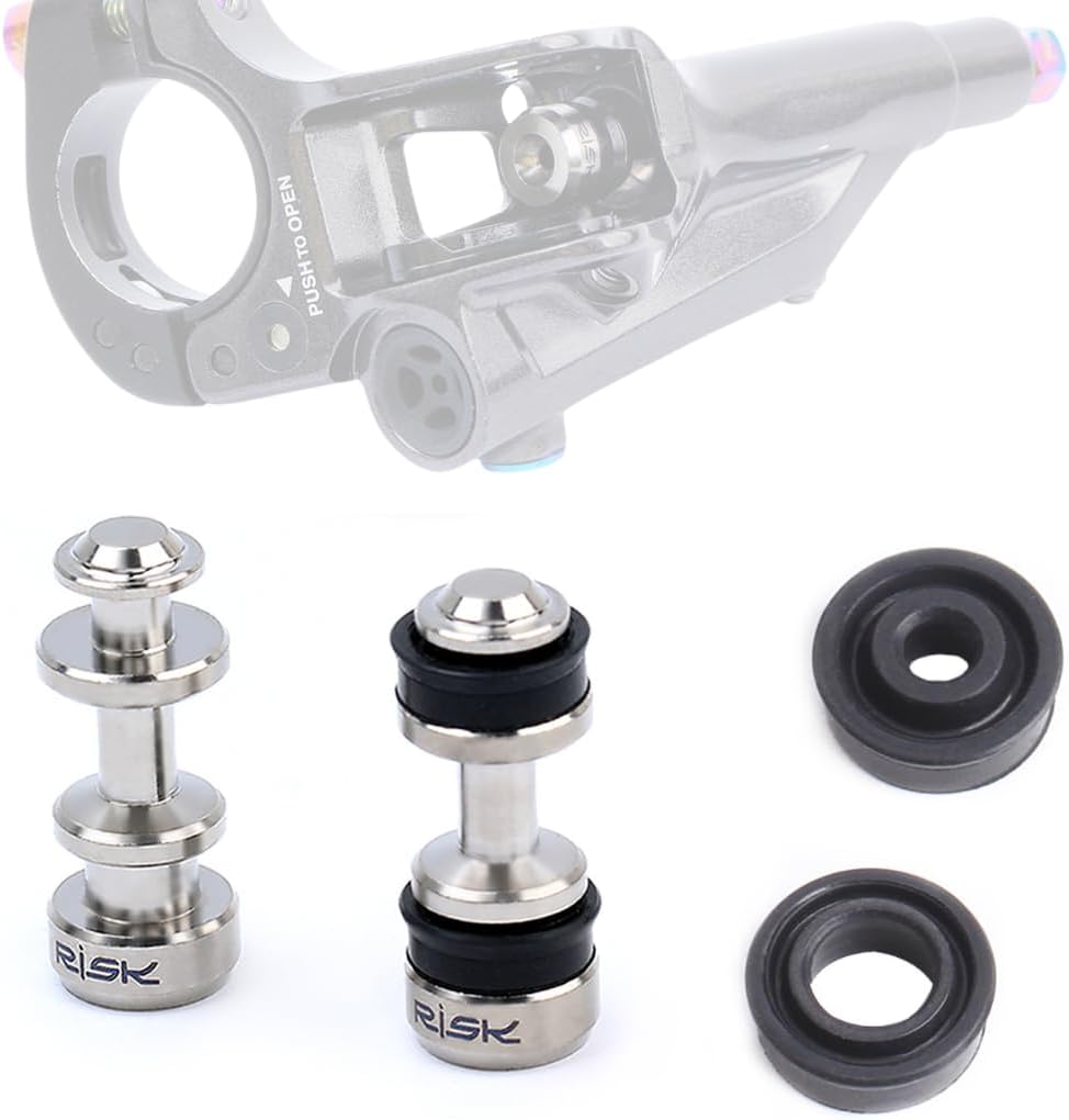 Titanium Brake Lever Pistons for Shimano XT M8000 M7000 SLX M785 - Makes Brakes Feel Like New -2 Replacement Pistons with 4 Sealing Rings