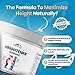 Heightener Gummies - Natural Height Growth Supplement for Kids, Teens and Adults to Increase Bone Strength and Grow Tall | Height Maximizer Pills with L-Arginine, Calcium & Zinc | 60 Gummy