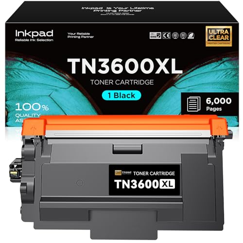Toner INKPAD TN-3600XL à haute densité de noir pour Brother MFC-L6910DN