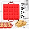 Mini Muffin Pan with Metal Reinforced Frame 24 Cups & Silicone Mini Loaf Pan 12 Cavities