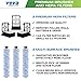 VEVA Premium Vacuum HEPA Filter Set Compatible with Bissell Model 1866 Crosswave and 1785 Series Vacuums - 3 Multi-Surface Brush Rolls Part # 1608684 and 3 HEPA Filters Part #1608683