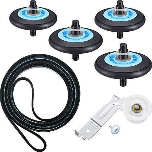 Miniatura 6 de Kit de reparación de correa de polea de rodillo de secadora para Samsung DV42H5000EWA3 DV42H5000GWA3 DV42H5200EFA3 DV42H5200EPA3 DV42H5200EWA3