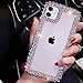 BONITEC Jesiya for iPhone 11, 3D Glitter Sparkle Bling Case Luxury Shiny Crystal Rhinestone Diamond Bumper Clear Protective Cover Clear for Women