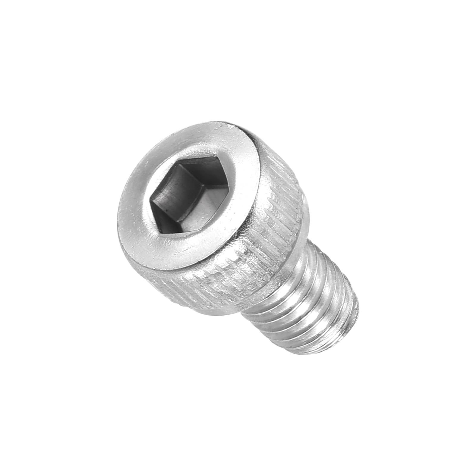 METALLIXITY Socket Head Cap Screw(M4-0.7x6mm)50Pcs, 304 Stainless Steel Allen Socket Drive Metric - Machine Internal Hex Screw UNC Coarse Thread, Silver Tone — image 1