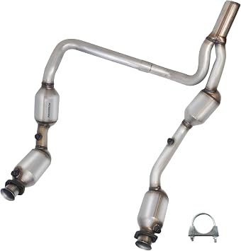 Front Catalytic Converter Compatible with Jeep Wrangler JK 2007 2008 2009 3.8L V6 Catalytic Converter Y Pipe EPA Compliant