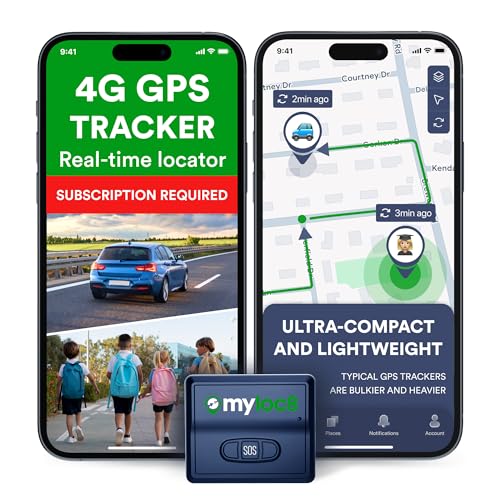 GPS Tracker for Vehicles with Magnet – 4G LTE Real-Time Location Device with App, Long Life Battery – Anti-Theft GPS Tracker for Car, Motorcycle, Scooter, Bike (Subscription Required)