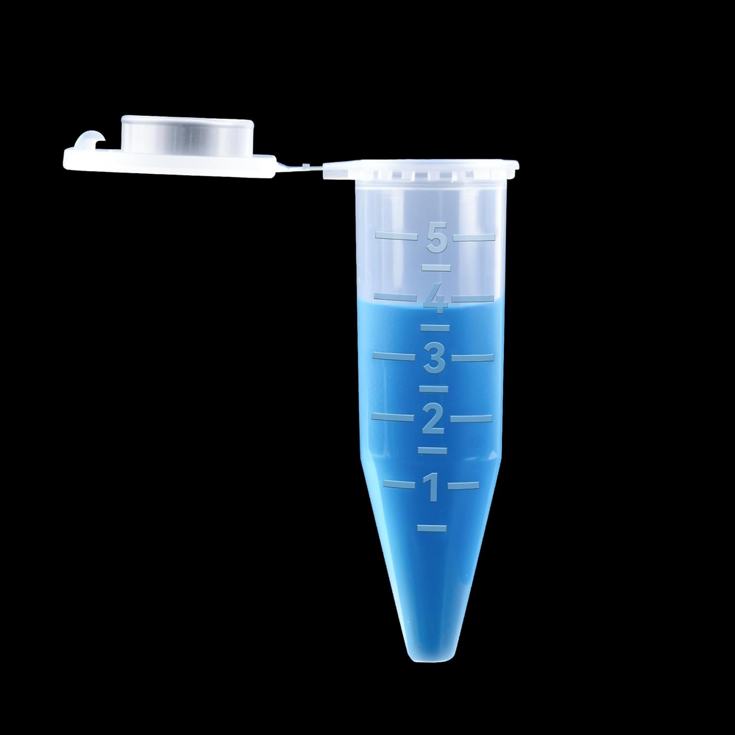 5ml Centrifuge Tube with Snap Cap Bottom Tip 200Pcs,5ml Centrifuge Tubes with Flip Cap, Polypropylene with Graduated and Write Marks