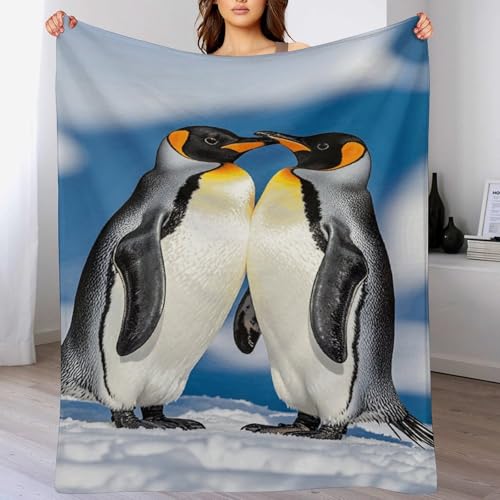Plaid pingouin en flanelle pour instaurer une ambiance cocooning - 5