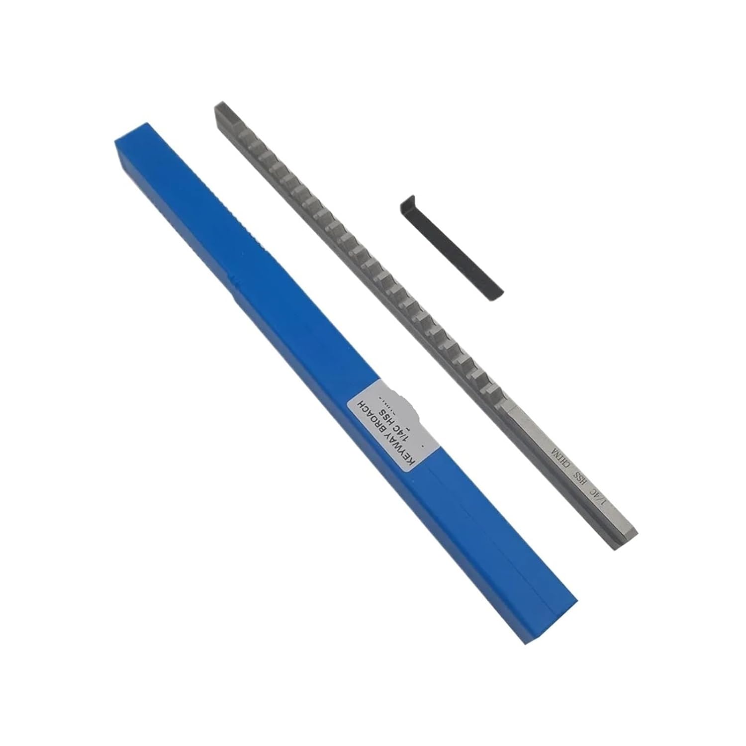 1/4 C Push Type Keyway Broach, Inch Sized High Speed Steel HSS Cutting Tool for CNC Broaching Machine Metalworking
