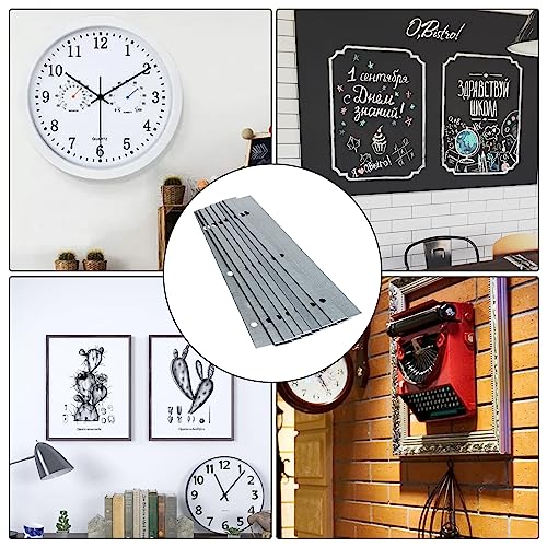 4 Pairs French Cleat Hanger 6 Inch Z Bar Hanger Supports Cleat Picture Hanger Kit Interlocking Wall Mounting Bracket Hardware Kit for Hanging Mirrors, Picture, Shelf, Whiteboard, Art, Frames