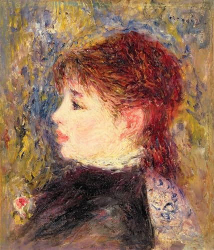 Tableau impressions d'art mural Renoir pour habiller un mur vide, poster Tête de Margot 60x90