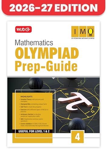 Image of MTG Mathematics (IMO) Olympiad Prep Guide Class 4 | Detailed Theory, Exercise with Self Test For Practice | SOF Olympiad Books For Exam 2026-27 (Useful For Level-1 & 2)