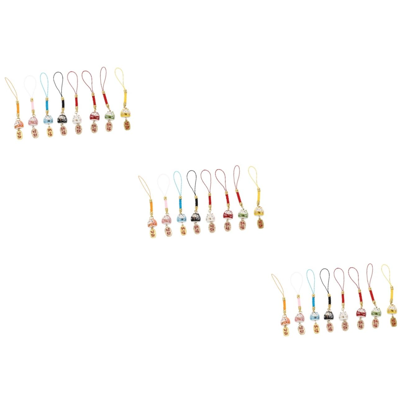 OSALADI 24 Piezas colgante decoración hermosa cadena de teléfono cordón de cadena de teléfono cordones para llaves cordón de teléfono cadena de telefonos moviles cordón para teléfono móvil