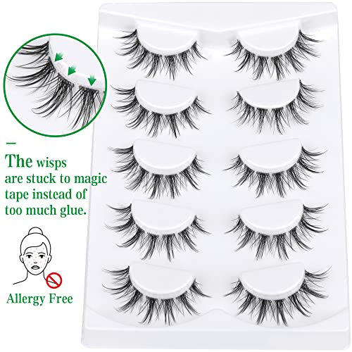 Alphonse Manga Lashes Cluster 70 Wisps Manhua Lashes Individual Spiky Wet False Eyelashes Diy Lash Extension 3D Natural Pestaña Pack #TOP1