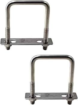 Bootaanhanger Bevestiging QUARKZMAN U-Bouten Set - 4 Stuks M8, 45 Mm Binnenbreedte, 100 Mm Lengte, Verzinkt Koolstofstaal M8 U-bouten Verzinkt 100mm