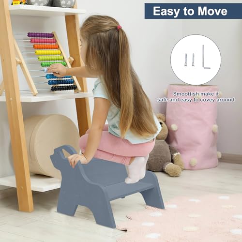 Tabouret deux marches enfants avec poignées marchepied salle de bain - 5