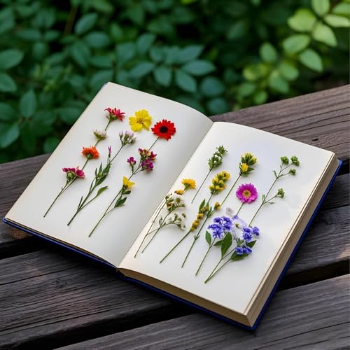 50 Flores y Hojas Secas Naturales para Manualidades miniatura 4