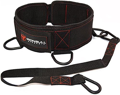 Iron Bull Strength Advanced Dip Belt - Dip Pullup Squat Multifunction Versatile Weight Belt for Lifting (Large)
