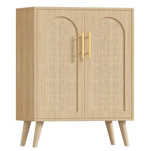 Keehusux Rattan Storage Cabinet