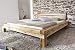 Produktbild SAM® Balkenbett 200x200 cm Elias, Wildeichen-Holz geölt, massives Holzbett ohne Schubkästen, geteiltes Kopfteil