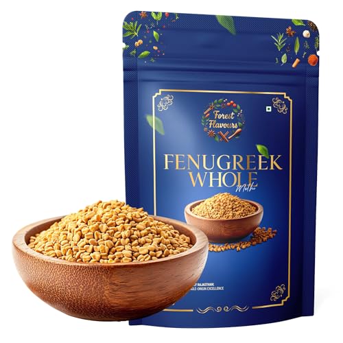 Image of Forest Flavours Fenugreek Seeds (Methi) Whole 200g | 100% Natural Sabut Methi with Rich Flavor & Health Benefits | Ideal for Cooking, Digestion & Wellness