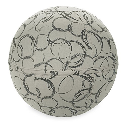 Gaiam Classic Balance Ball Chair Ball Cover, Slate